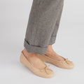 The Ballet Flat in Banbū Leather in Latte image 5