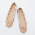 The Ballet Flat in Banbū Leather in Latte image 7