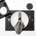 The Placemat Set - Sample Sale in Technik-Leather in Black & White image 4