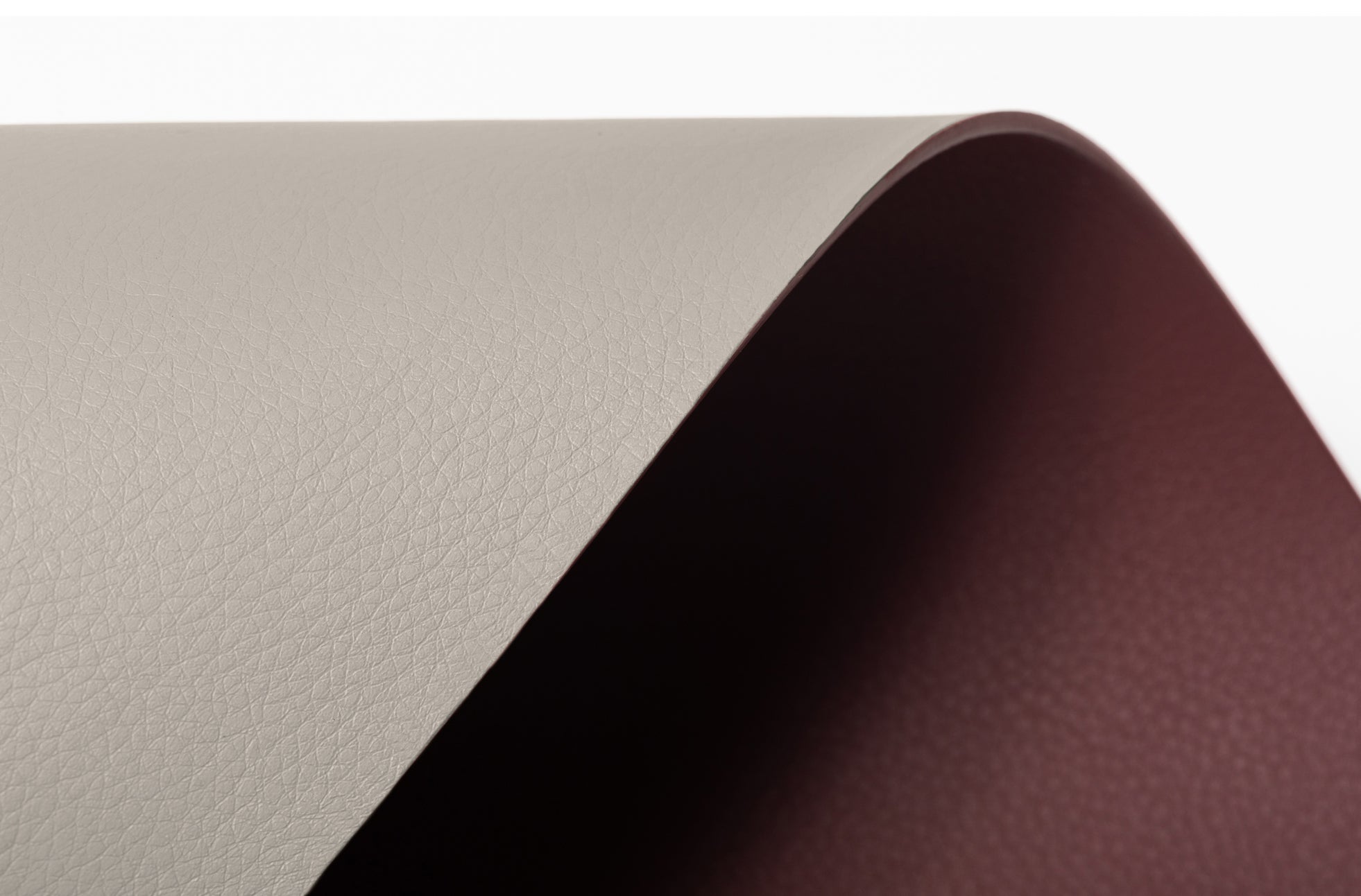 The Placemat Set - Sample Sale in Technik-Leather in Stone & Burgundy image 8