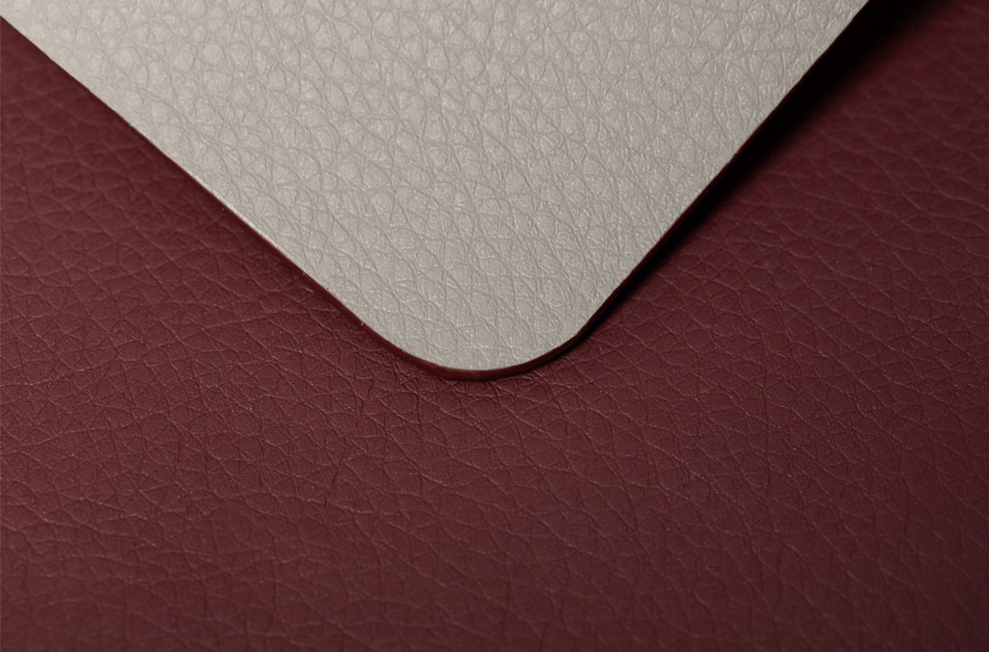 The Placemat Set - Sample Sale in Technik-Leather in Stone & Burgundy image 7