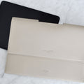 The iPad Plus Personalized Portfolio in Technik-Leather in Stone image 1