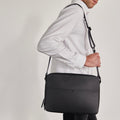 The Tech Messenger Bag - Sample Sale in Technik in Black image 2