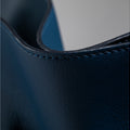 The Large Shopper in Technik-Leather in Denim & Black image 9