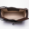 The Large Shopper in Technik-Leather in Taupe + Black image 4