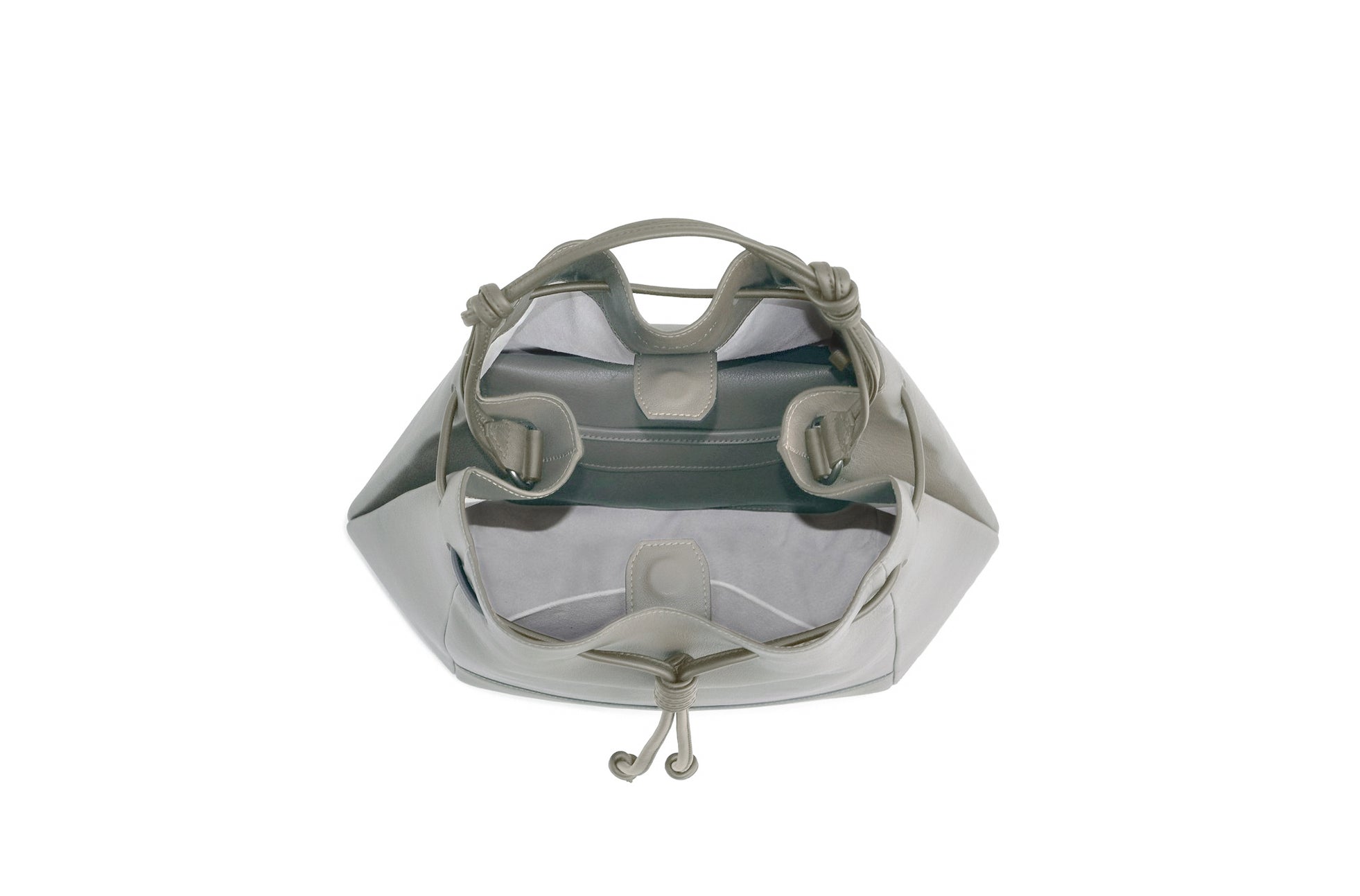 The Large Bucket Backpack in Technik-Leather in Stone image 4