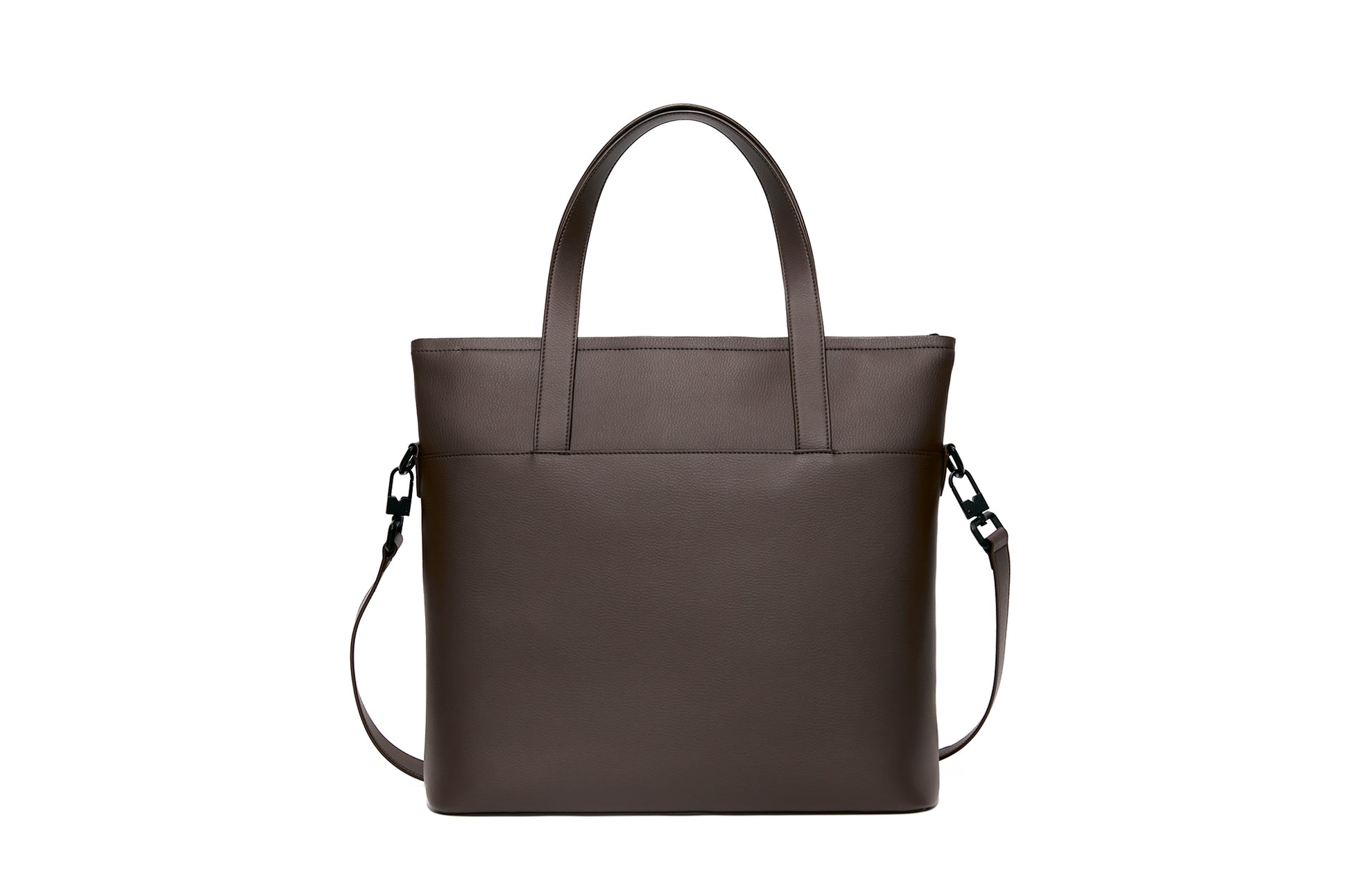 The Zipper Tote in Technik-Leather in Taupe image 3
