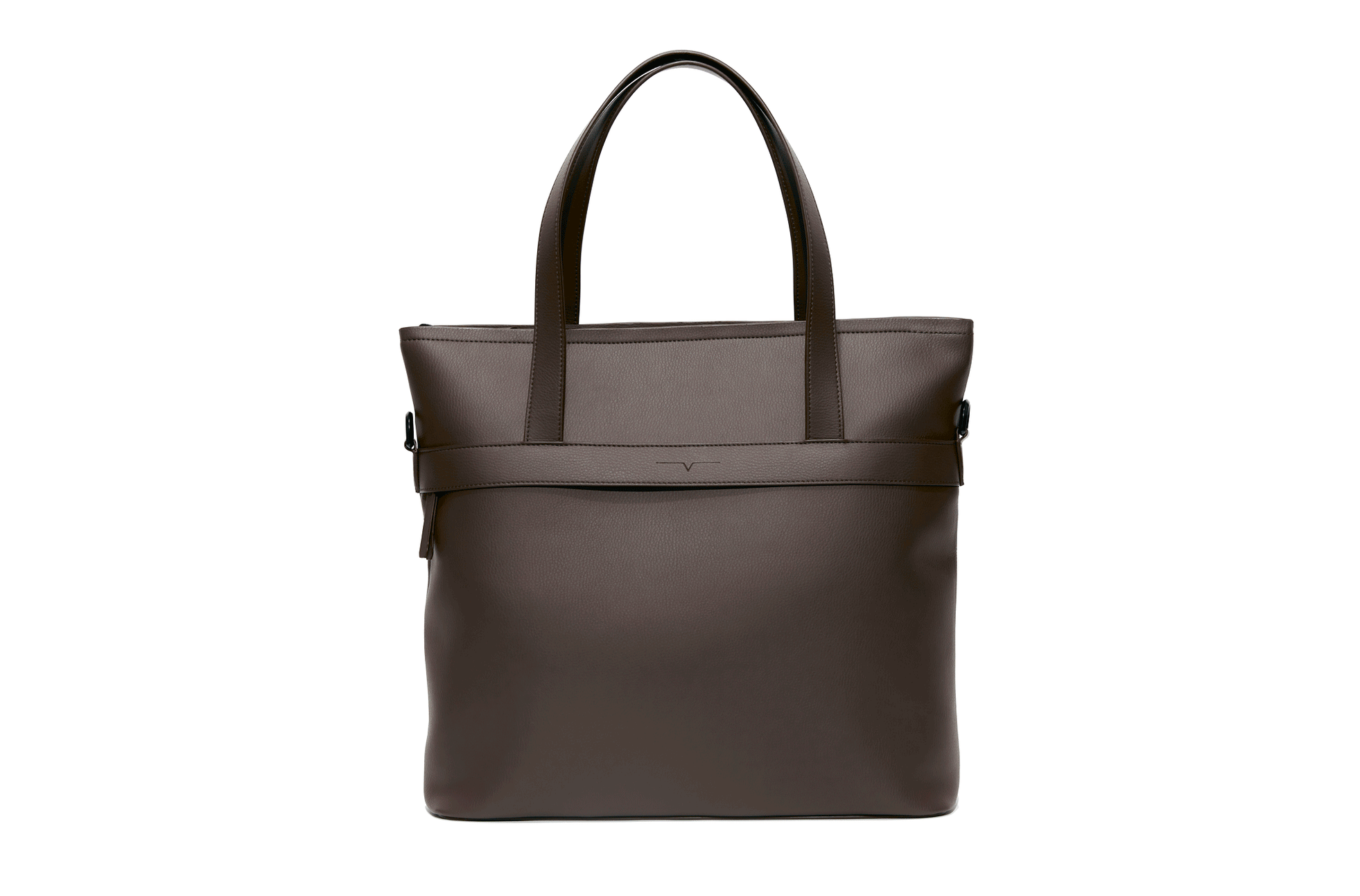 The Zipper Tote in Technik-Leather in Taupe image 11