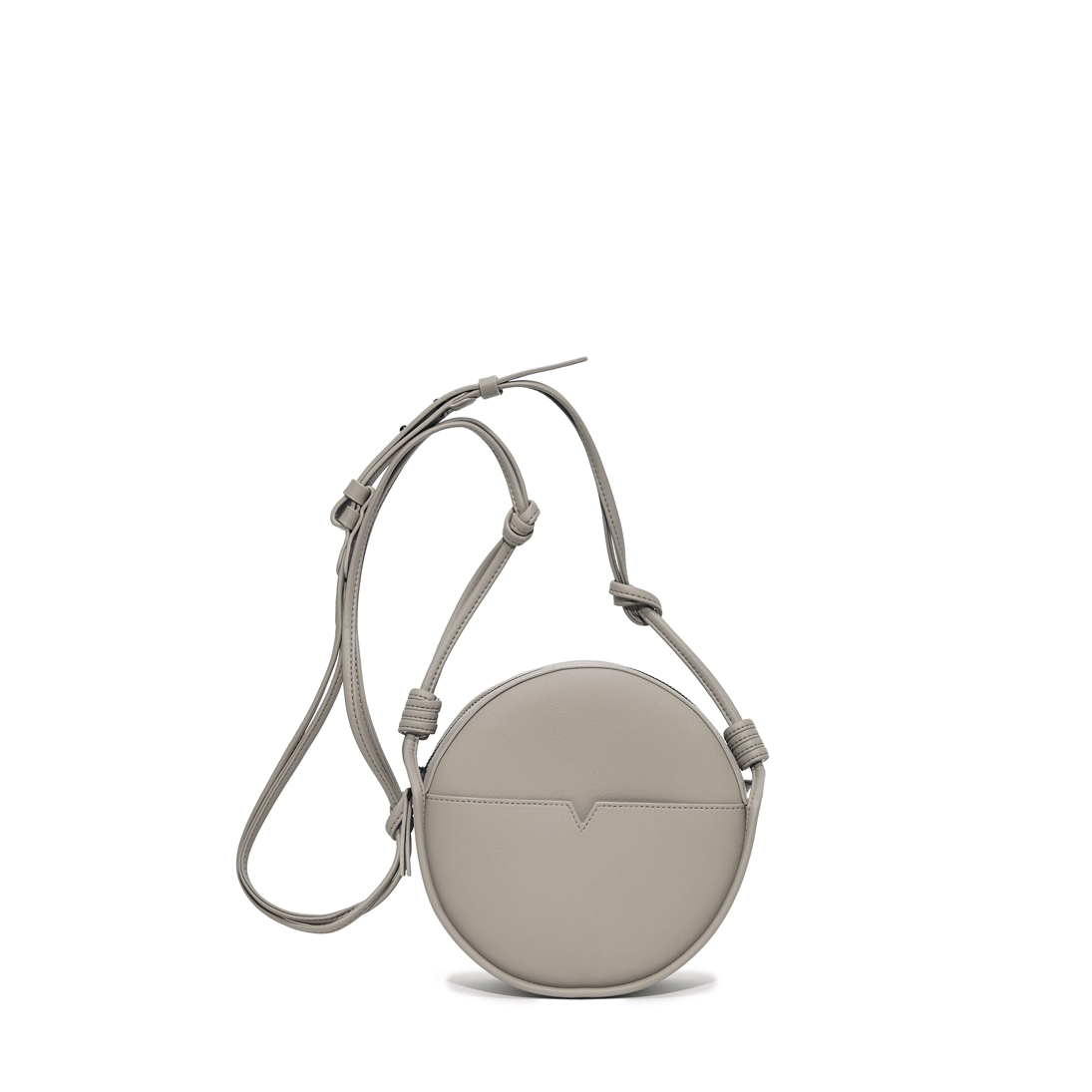 The Circle Crossbody in Banbū Leather in Stone image 10