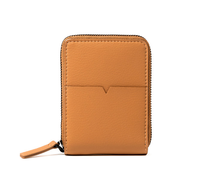 The Zip-Around Wallet - Technik-Leather in Caramel