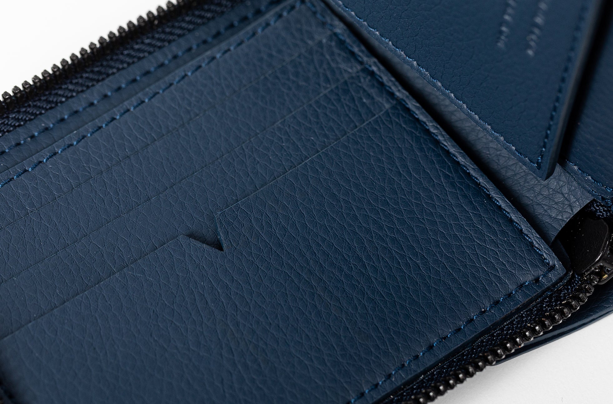 The Zip-Around Wallet in Technik-Leather in Denim image 7