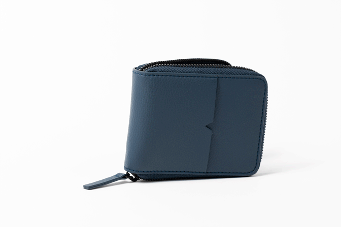 The Zip-Around Wallet in Technik-Leather in Denim image 12
