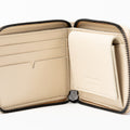 The Zip-Around Wallet in Technik-Leather in Oat image 7