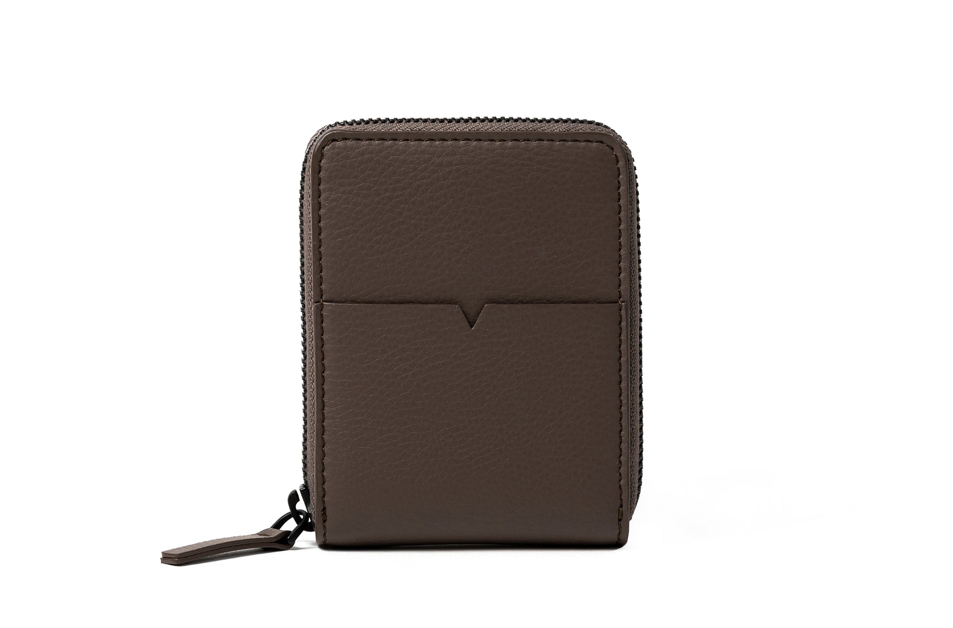 The Zip-Around Wallet in Technik-Leather in Taupe image 1