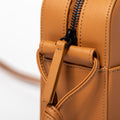 The Zipper Crossbody in Technik-Leather 2.0 in Caramel image 7