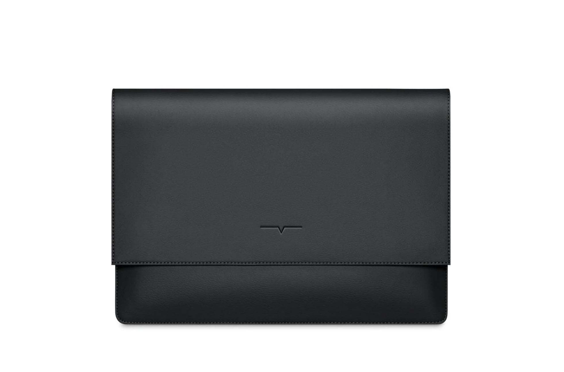 Personalized Black Leather Designer iPad Case Portfolio
